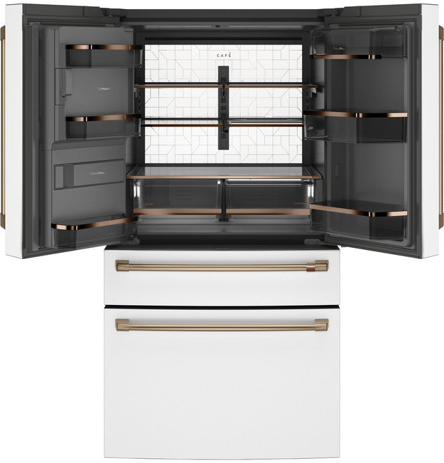 Réfrigérateur intelligent à 4 portes et à portes françaises Café™ ENERGY STAR® de 27,8 pi³ - CVE28DP4NW2