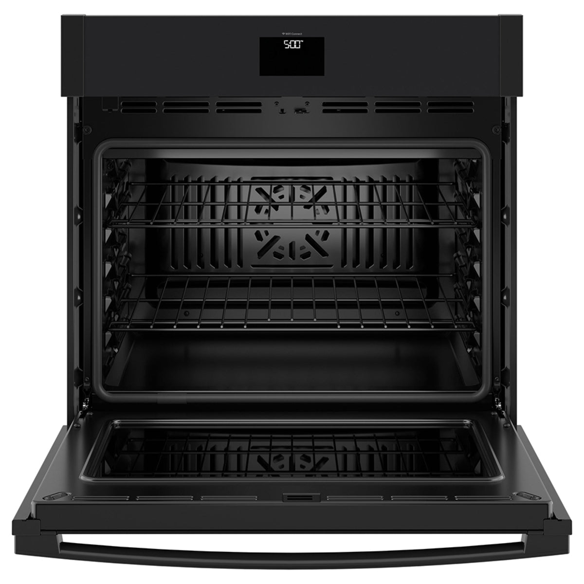 GE 30" Built-in Convection Single Wall oven with No Preheat Air Fry Black - JTS5000DVBB