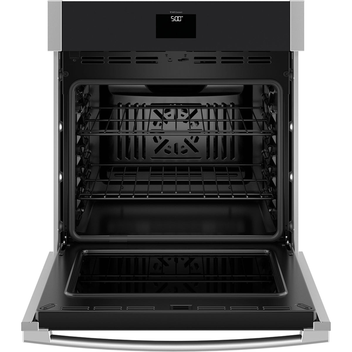GE 27" Built-In Convection Single Wall Oven with No Preheat Air Fry - Stainless Steel - JKS5000SVSS