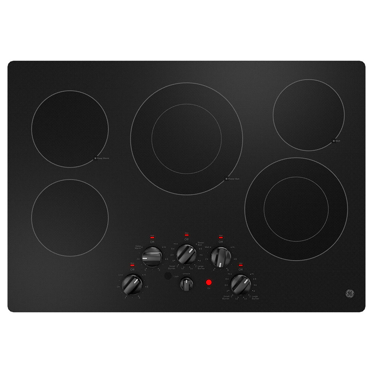 GE 30" Built-in Knob Control Electric Cooktop Black - JEP5030DTBB