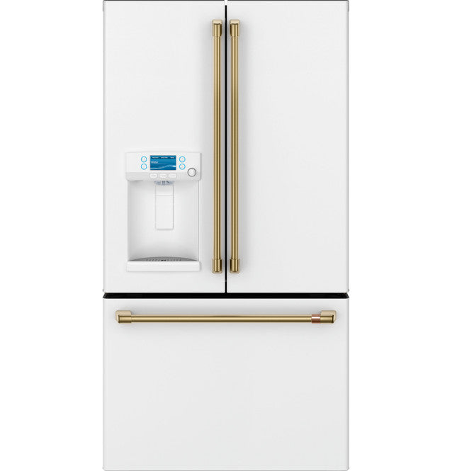 Réfrigérateur intelligent à portes françaises de 22,1 pi3 à profondeur de comptoir Café™ ENERGY STAR® avec distributeur d'eau chaude - CYE22TP4MW2