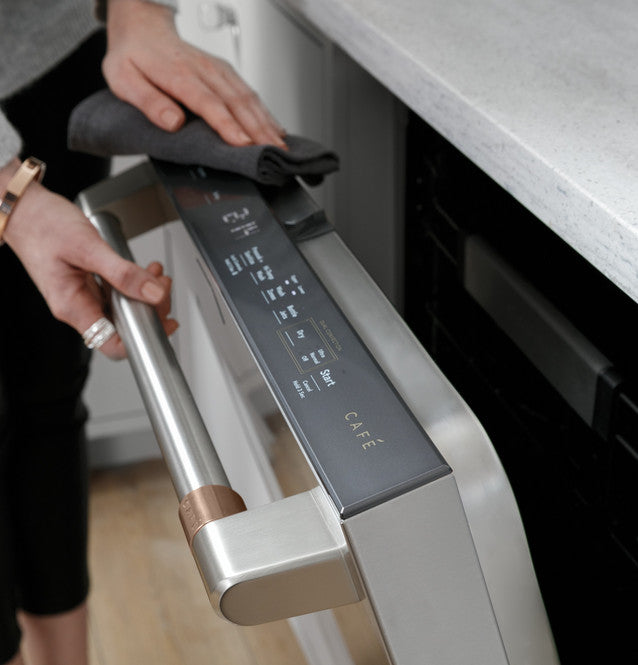 Lave-vaisselle intelligent Café™ ENERGY STAR® avec intérieur en acier inoxydable et lavage ultra-nettoyant, et séchage ultra-rapide à double convection - CDT875P2NS1