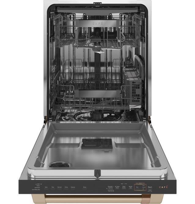 Lave-vaisselle intelligent Café™ ENERGY STAR® avec intérieur en acier inoxydable et système de désinfection et de lavage ultra-nettoyant et séchage ultra-rapide à double convection - CDT875P4NW2