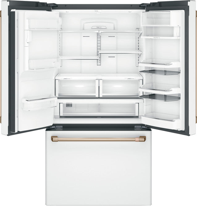 Réfrigérateur intelligent à portes françaises de 22,1 pi3 à profondeur de comptoir Café™ ENERGY STAR® avec distributeur d'eau chaude - CYE22TP4MW2