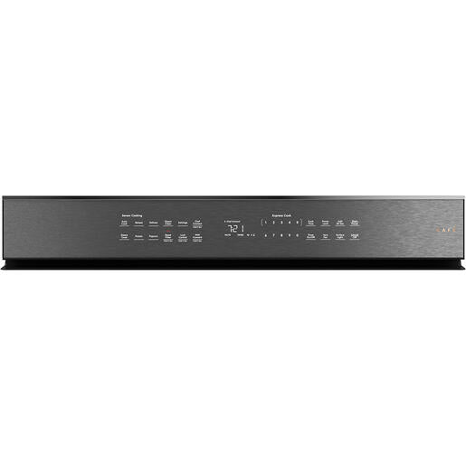 Four à micro-ondes à hotte intégrée Café™ de 2,1 pi³ avec connexion Wi-Fi en verre moderne - CVM721M2NCS5