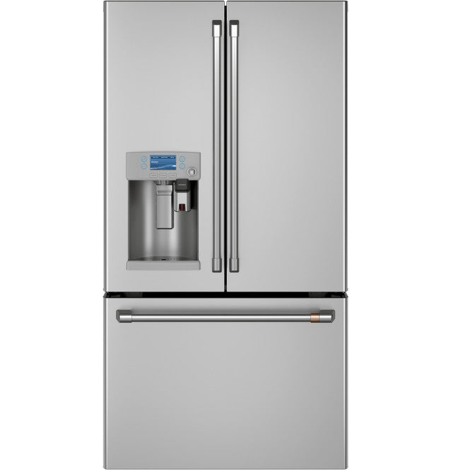Réfrigérateur intelligent à portes françaises Café™ ENERGY STAR® de 22,1 pi³ à profondeur de comptoir avec système d'infusion Keurig® K-Cup® - CYE22UP2MS1