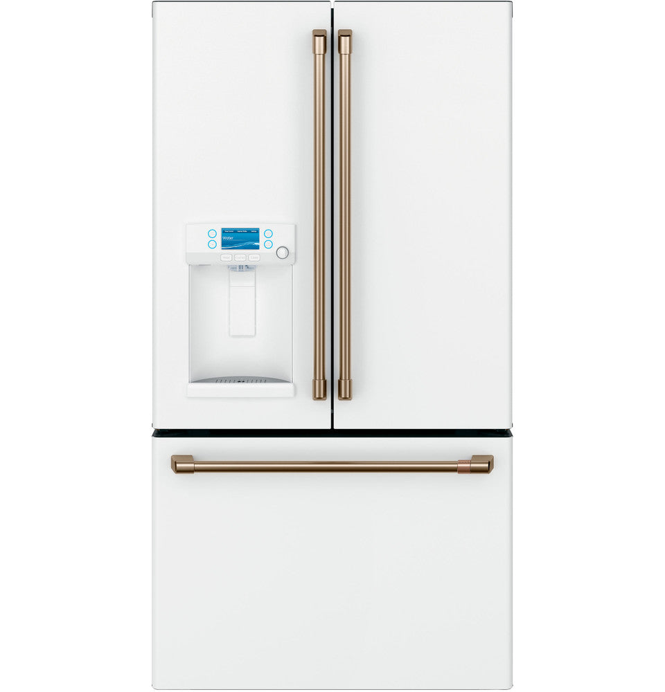 Réfrigérateur intelligent à portes françaises de 22,1 pi3 à profondeur de comptoir Café™ ENERGY STAR® avec distributeur d'eau chaude - CYE22TP4MW2