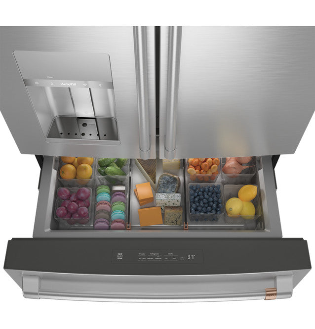 Réfrigérateur intelligent à 4 portes et à portes françaises Café™ ENERGY STAR® de 27,8 pi³ - CVE28DP2NS1