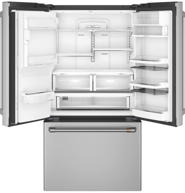 Réfrigérateur intelligent à portes françaises Café™ ENERGY STAR® de 22,1 pi³ à profondeur de comptoir avec système d'infusion Keurig® K-Cup® - CYE22UP2MS1
