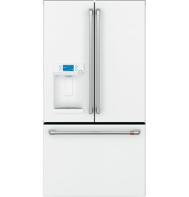 Réfrigérateur intelligent à portes françaises de 22,1 pi3 à profondeur de comptoir Café™ ENERGY STAR® avec distributeur d'eau chaude - CYE22TP4MW2