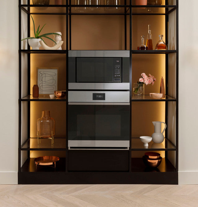Four mural simple à convection encastrable intelligent Café™ de 30 po en verre platine - CTS90DM2NS5