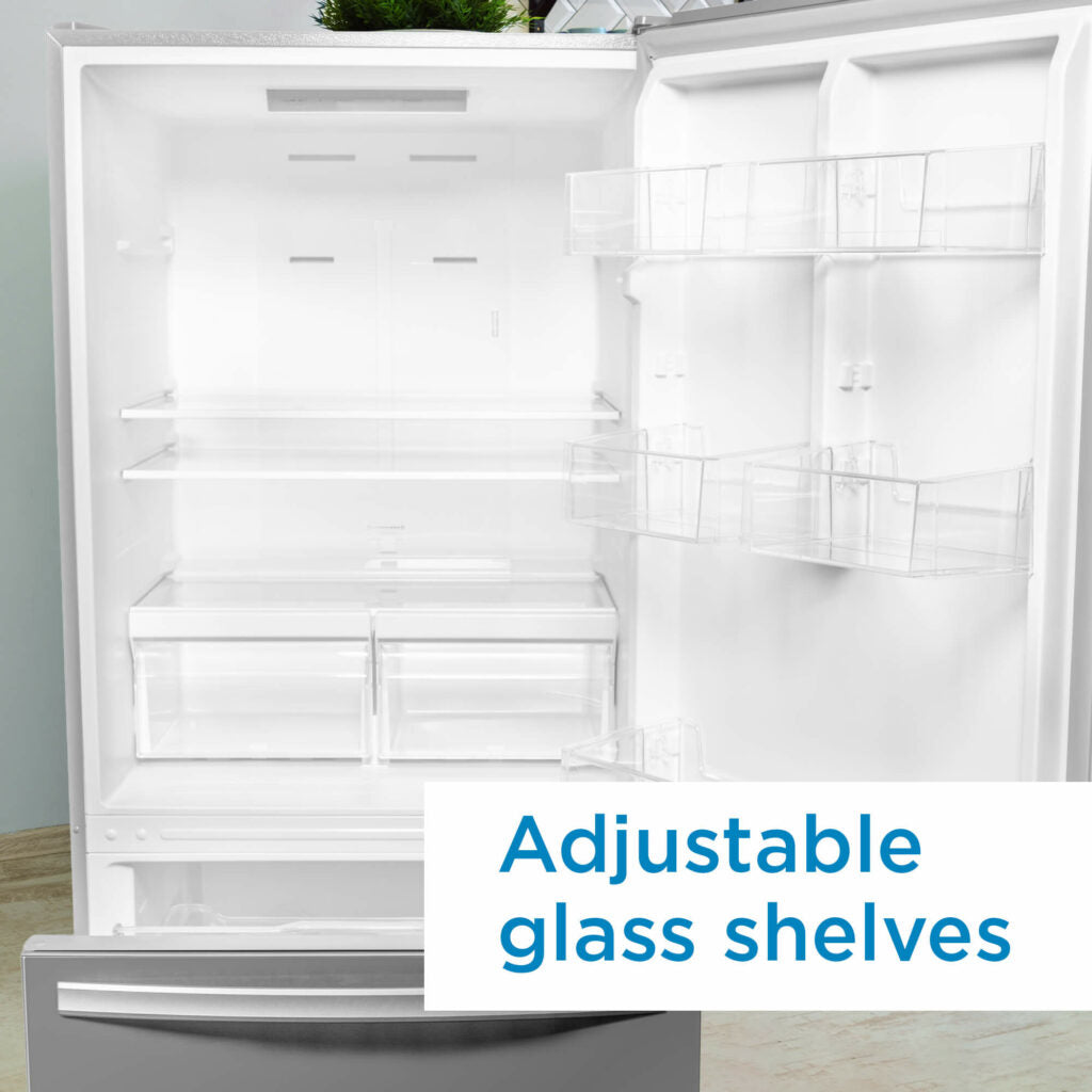 Danby Designer 18.7 cu. ft. Apartment Fridge Bottom Mount in Stainless Steel or White - DBM187E1SSDB // DBM187E1WDB