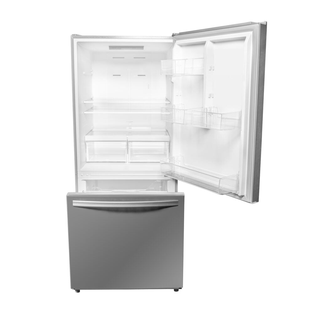Danby Designer 18.7 cu. ft. Apartment Fridge Bottom Mount in Stainless Steel or White - DBM187E1SSDB // DBM187E1WDB