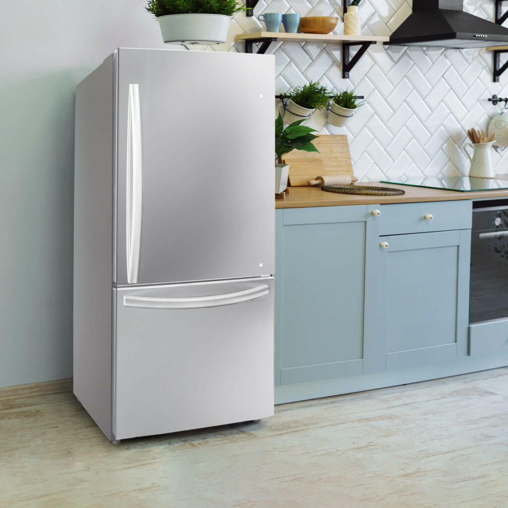 Danby Designer 18.7 cu. ft. Apartment Fridge Bottom Mount in Stainless Steel or White - DBM187E1SSDB // DBM187E1WDB