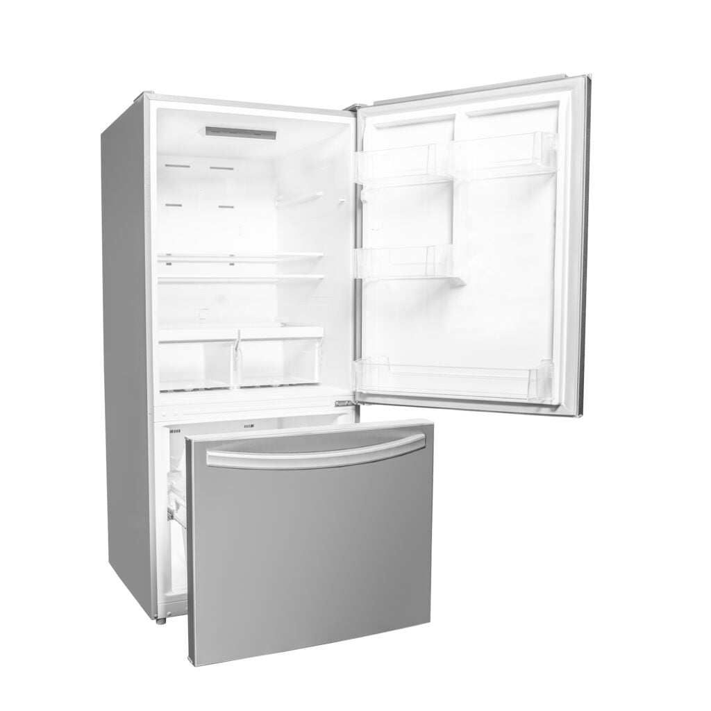 Danby Designer 18.7 cu. ft. Apartment Fridge Bottom Mount in Stainless Steel or White - DBM187E1SSDB // DBM187E1WDB