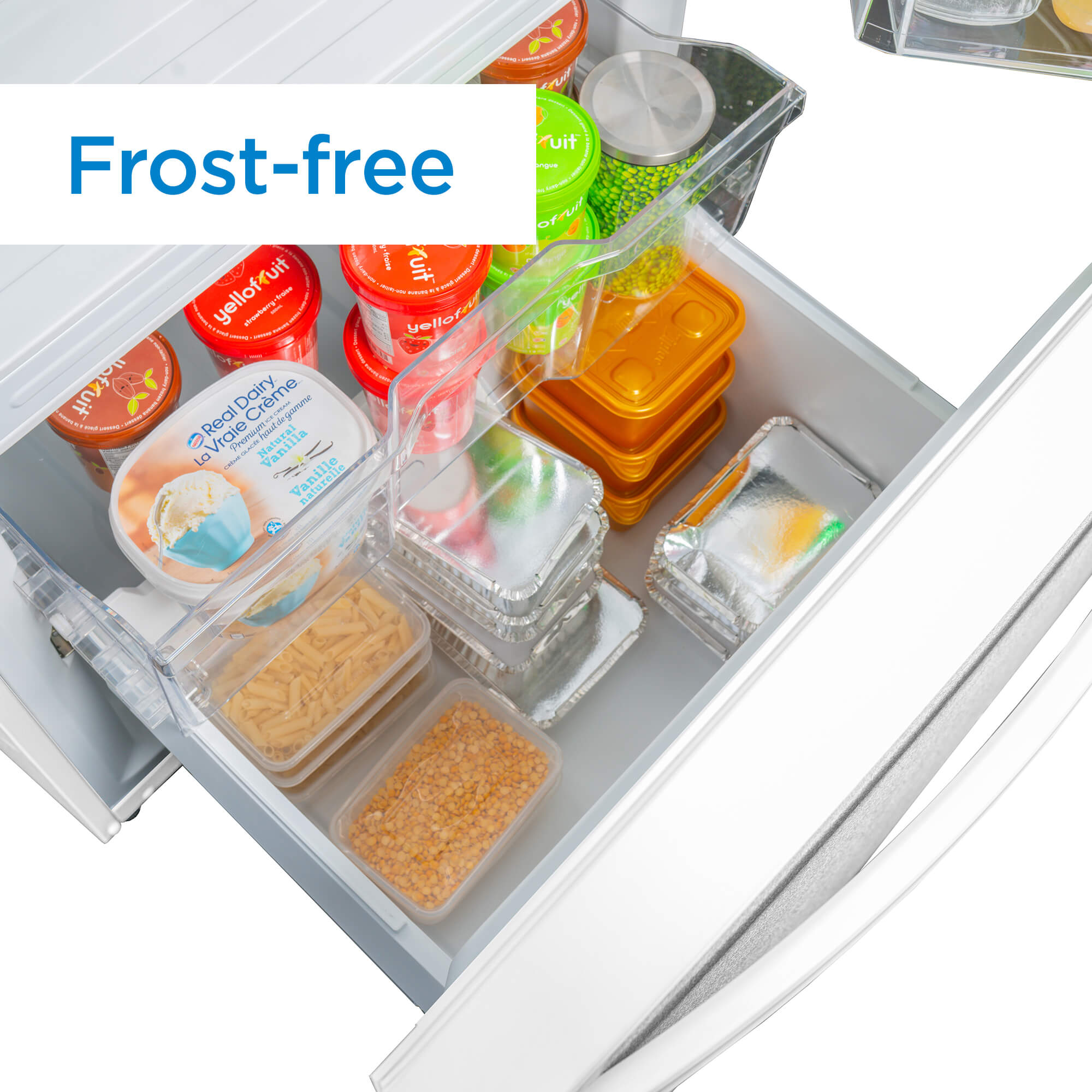 Danby Designer 18.7 cu. ft. Apartment Fridge Bottom Mount in Stainless Steel or White - DBM187E1SSDB // DBM187E1WDB