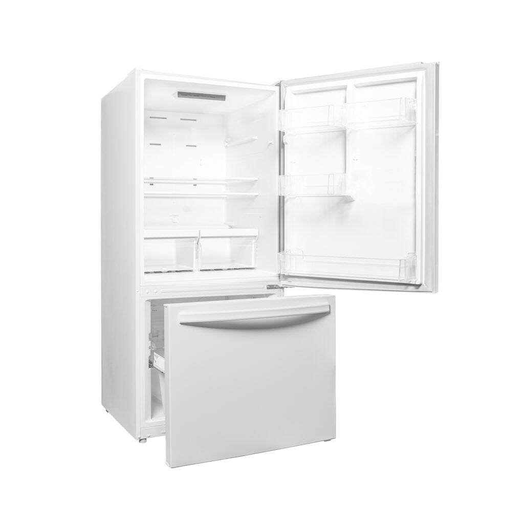 Danby Designer 18.7 cu. ft. Apartment Fridge Bottom Mount in Stainless Steel or White - DBM187E1SSDB // DBM187E1WDB