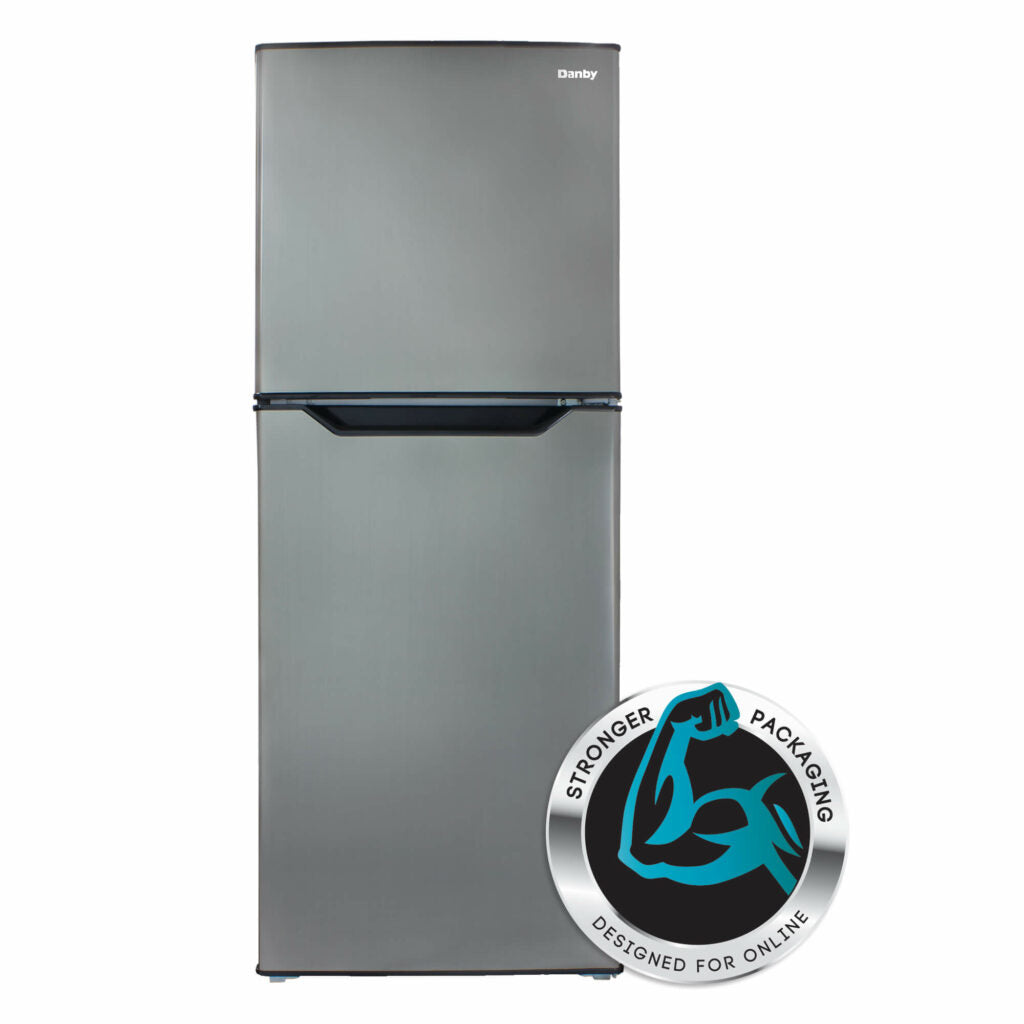 Danby DFF070B1BSLDB-6 7.0 cu. ft. Apartment Size Top Mount Fridge in Stainless Steel