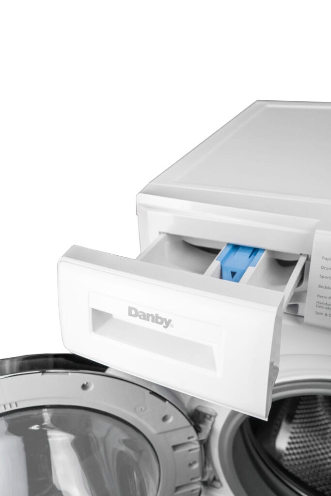 Danby 24-inch, 2.2 cu. ft. Stackable Front Load Washer with Steam in White - DWM022D3WDB