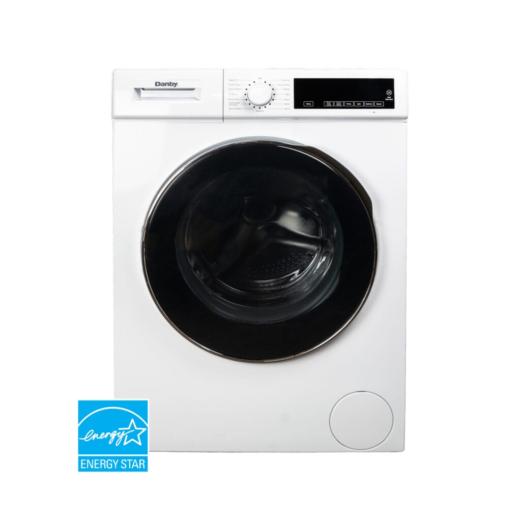 Danby 24-inch, 2.2 cu. ft. Stackable Front Load Washer with Steam in White - DWM022D3WDB