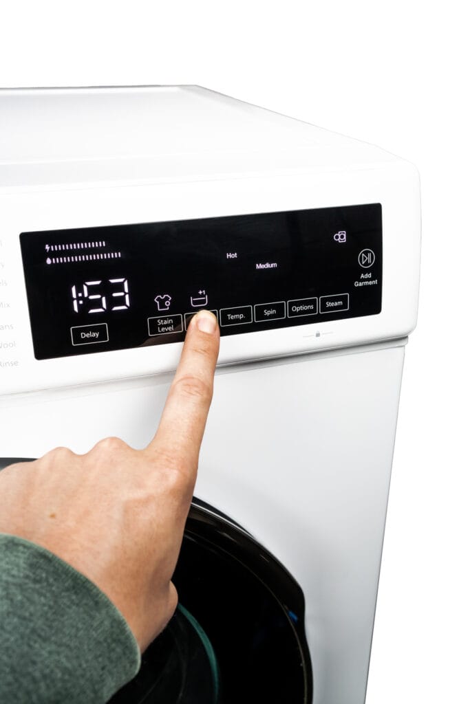 Danby 24-inch, 2.2 cu. ft. Stackable Front Load Washer with Steam in White - DWM022D3WDB