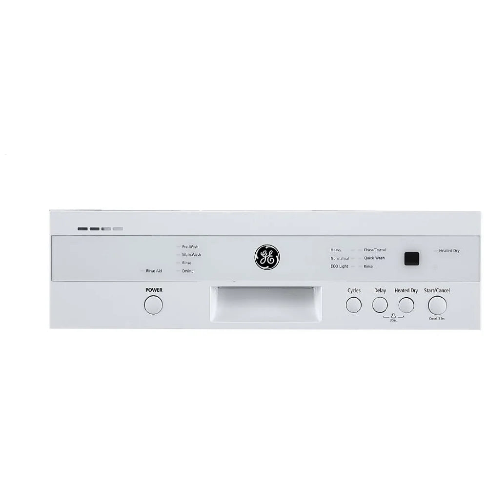GE 18" Built-In Front Control Dishwasher with Stainless Steel Tall Tub White - GBF180SGMWW