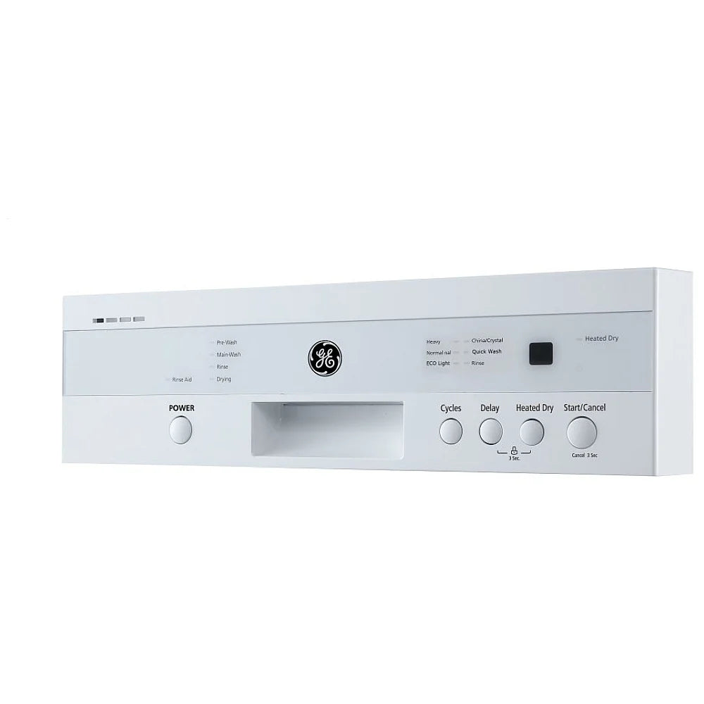 GE 18" Built-In Front Control Dishwasher with Stainless Steel Tall Tub White - GBF180SGMWW
