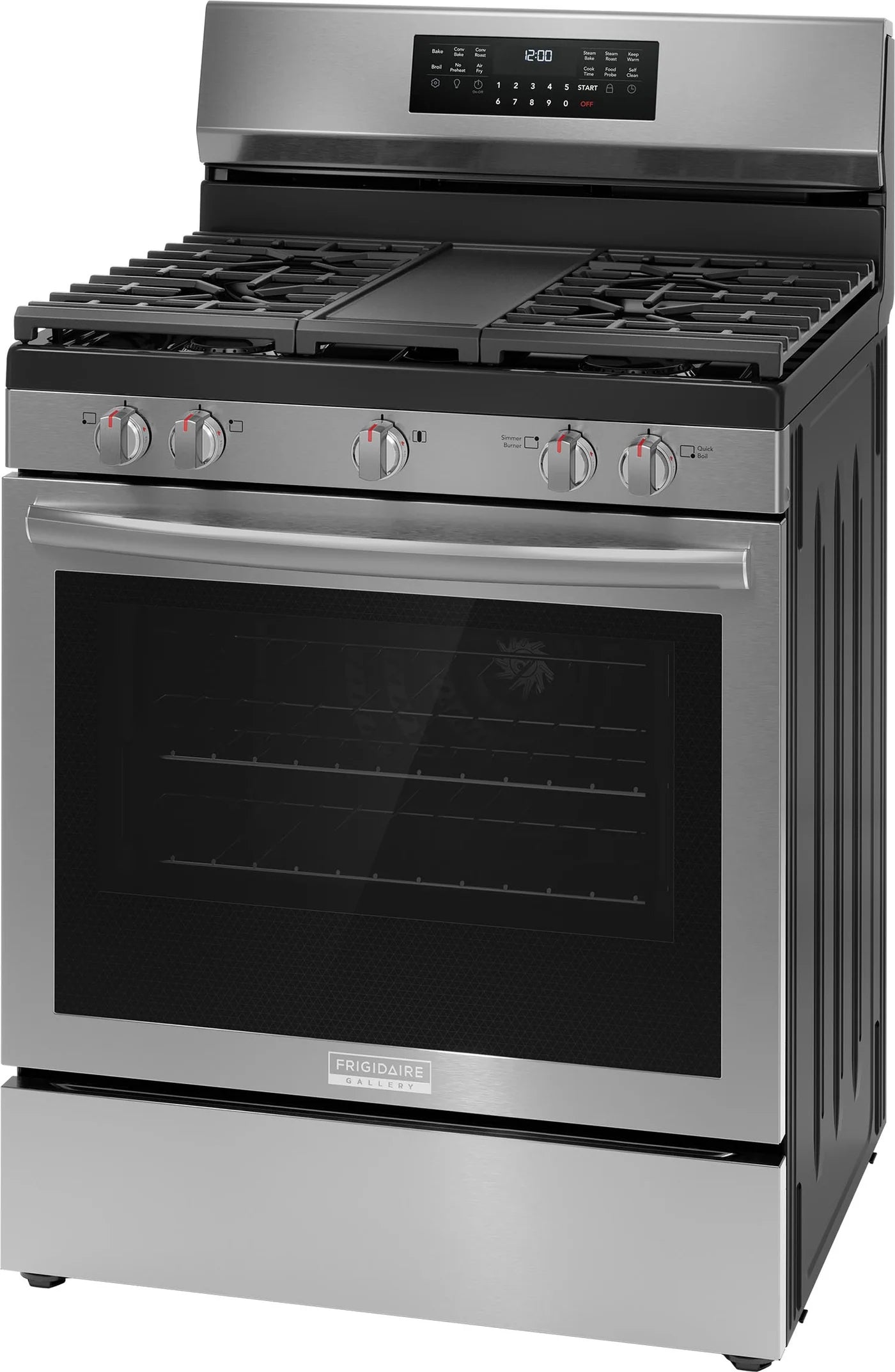 Frigidaire Gallery 30'' Rear Control Gas Range with Total Convection - GCRG3060BF