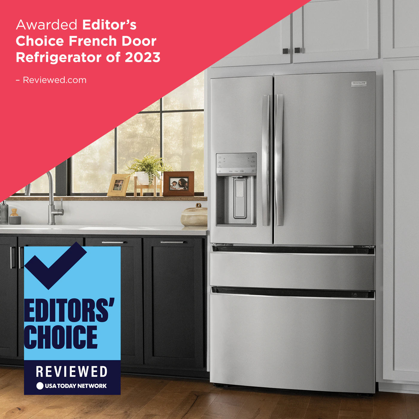 Frigidaire Gallery 21.5 Cu. Ft. Counter-Depth 4-Door French Door Refrigerator - GRMC2273CD