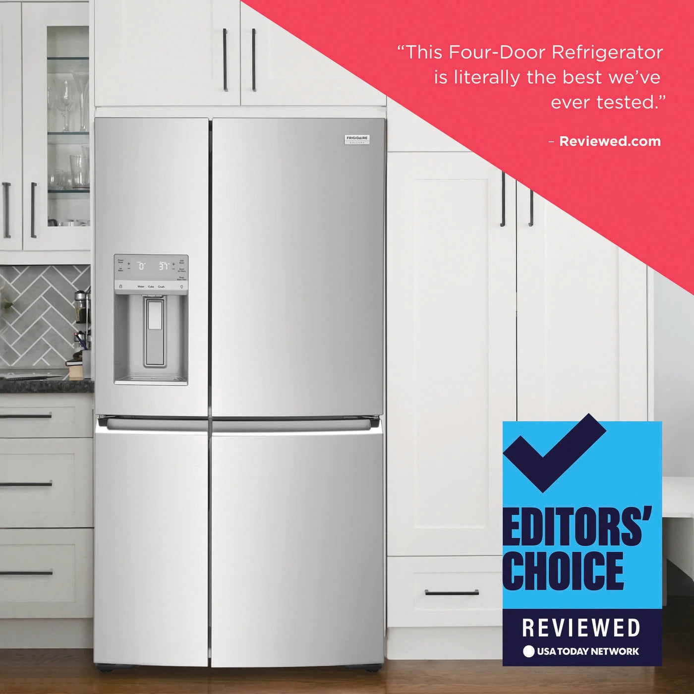 Frigidaire Gallery 21.5 Cu. Ft. Counter-Depth 4-Door Refrigerator - GRQC2255BF