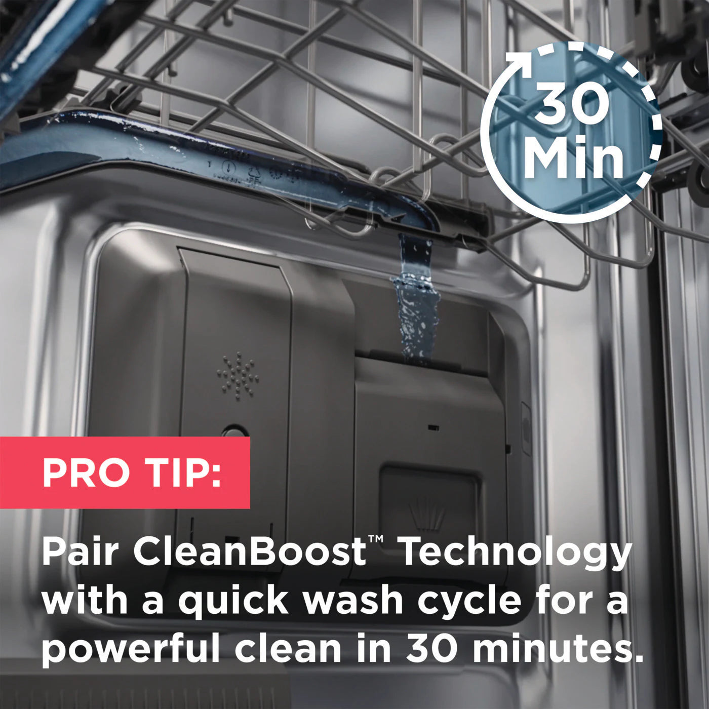 24'' Stainless Steel Tub Built-In Dishwasher with CleanBoost - PDSH4816AF