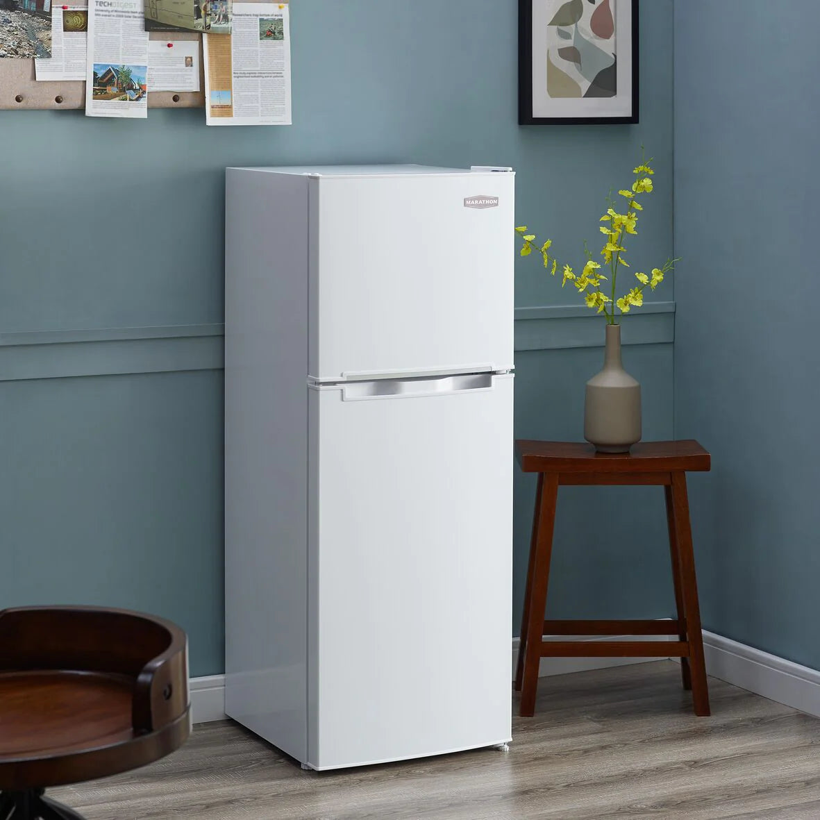 Marathon 4.7 cu.ft. White Compact Fridge/Freezer - MCR47W