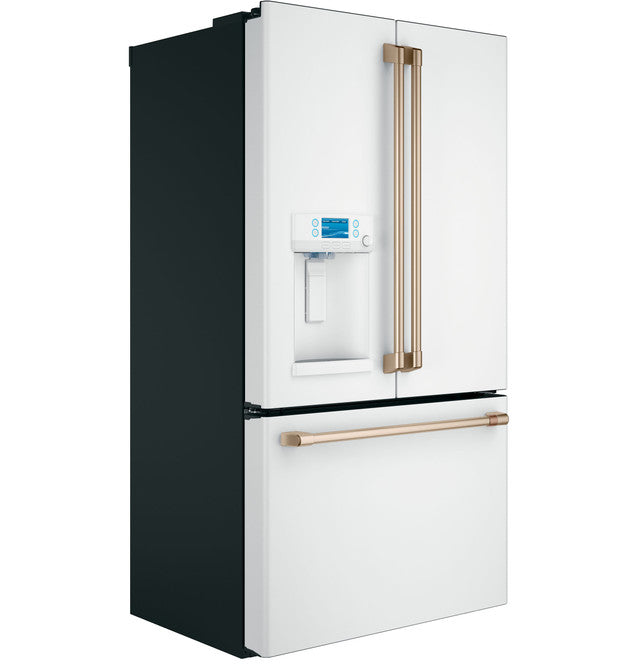 Réfrigérateur intelligent à portes françaises de 22,1 pi3 à profondeur de comptoir Café™ ENERGY STAR® avec distributeur d'eau chaude - CYE22TP4MW2