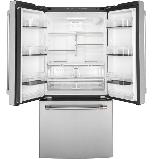 Café™ ENERGY STAR® 18.6 Cu. Ft. Counter-Depth French-Door Refrigerator - CWE19SP2NS1