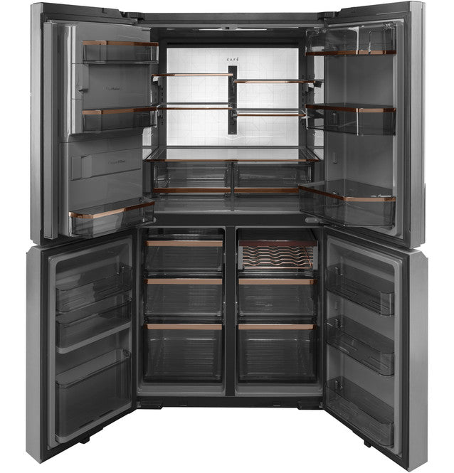 Réfrigérateur intelligent à quatre portes Café™ ENERGY STAR® de 27,4 pi³ en verre platine - CQE28DM5NS5