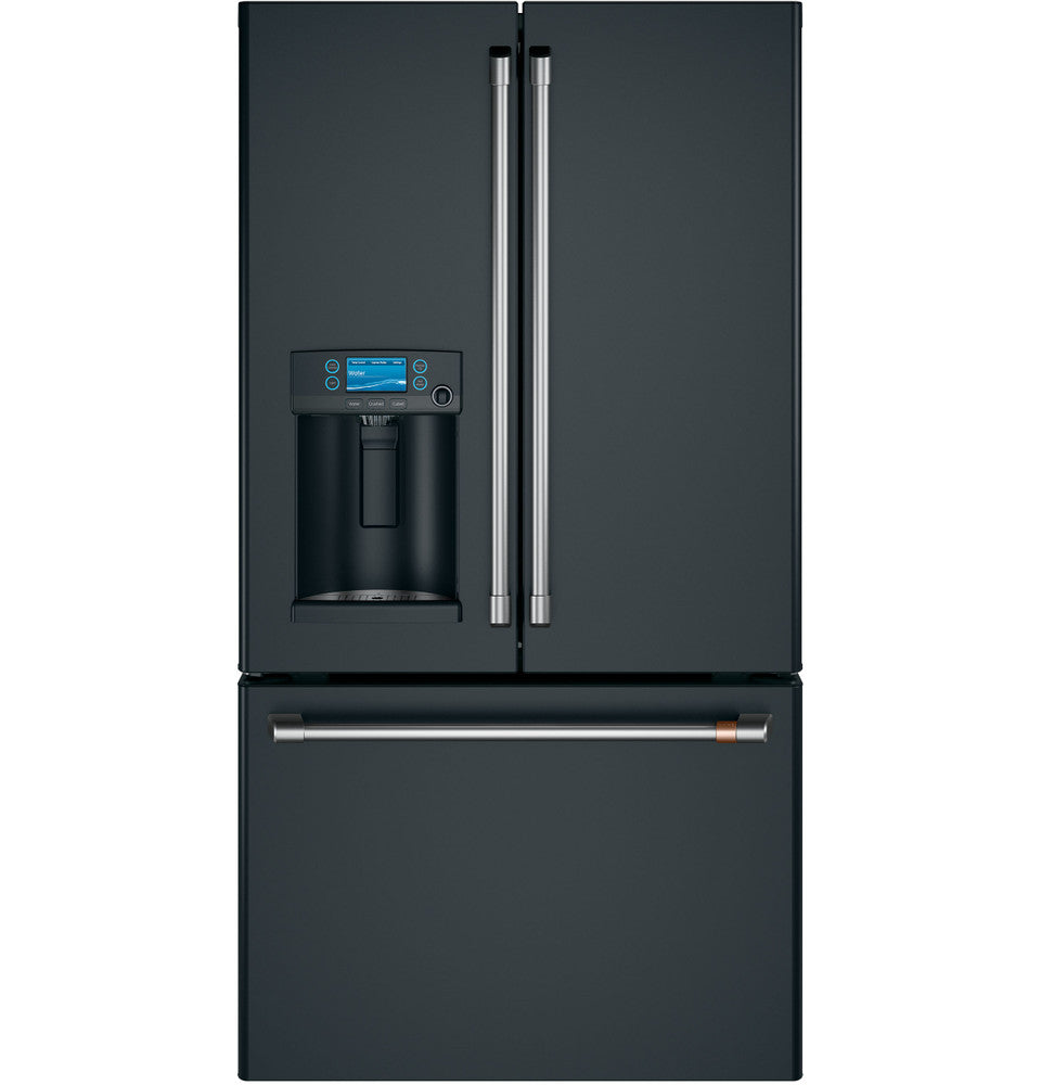 Réfrigérateur intelligent à portes françaises de 22,1 pi3 à profondeur de comptoir Café™ ENERGY STAR® avec distributeur d'eau chaude - CYE22TP3MD1