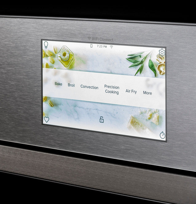 Four mural simple à convection encastrable intelligent Café™ de 30 po en verre platine - CTS90DM2NS5