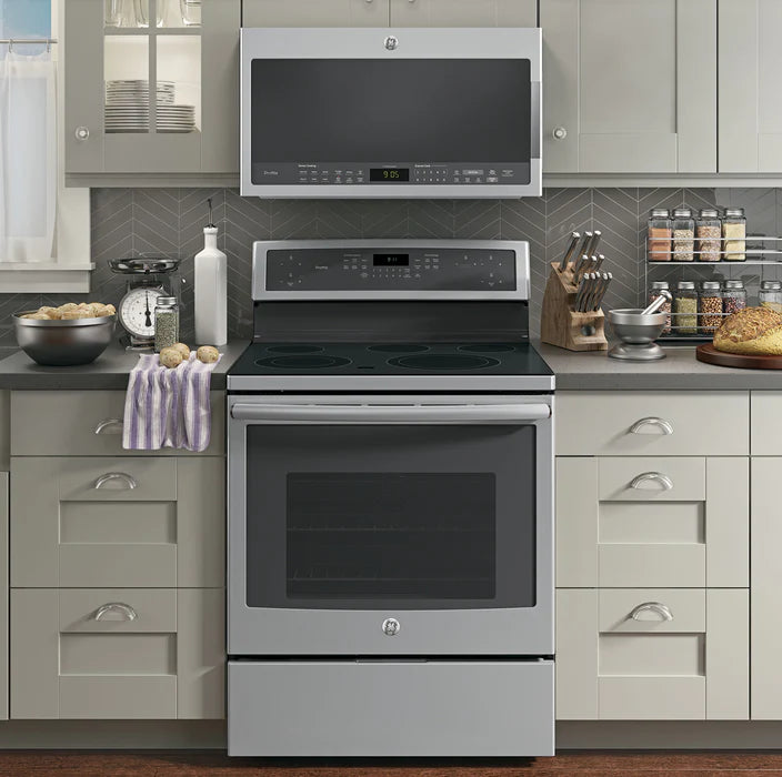 GE Profile 2.1 Cu.Ft. SpaceMaker Over-The-Range Microwave Oven Stainless Steel - PVM2188SJC