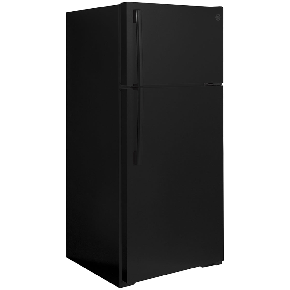 GE Energy Star® 16.6 Cu. Ft. Top-Freezer Refrigerator Black - GTE17GTNRBB