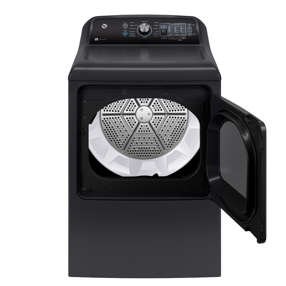 GE 7.4 cu.ft. Top Load Electric Dryer with SaniFresh Cycle Diamond Grey - GTD69EBPTDG