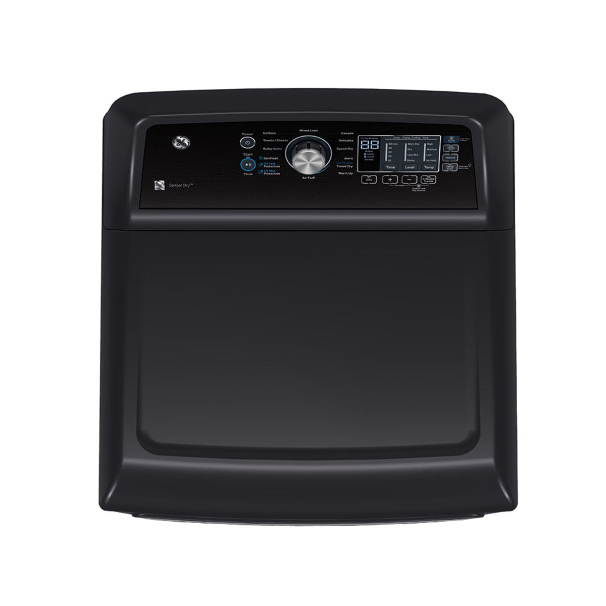 GE 7.4 cu.ft. Top Load Electric Dryer with SaniFresh Cycle Diamond Grey - GTD69EBPTDG