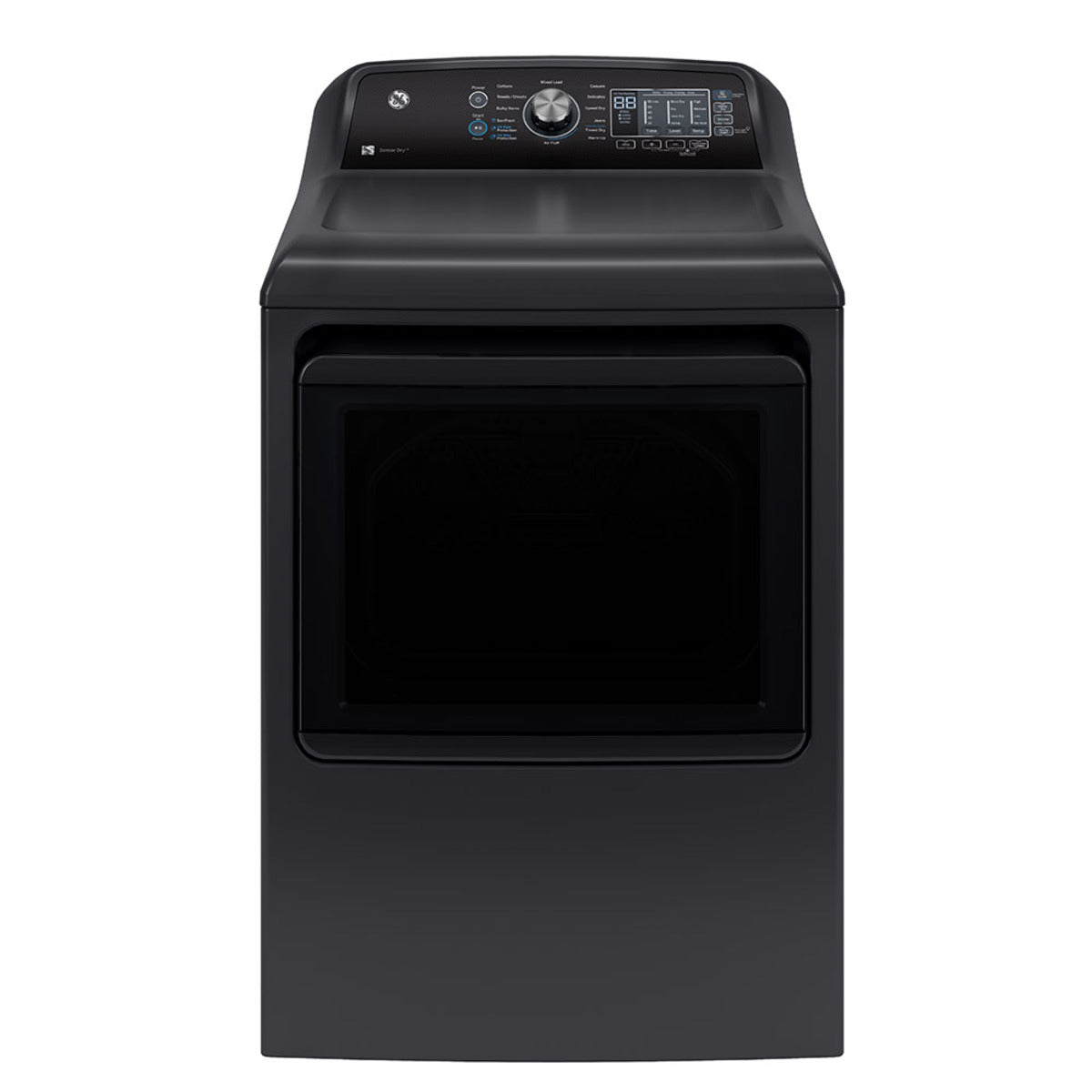 GE 7.4 cu.ft. Top Load Electric Dryer with SaniFresh Cycle Diamond Grey - GTD69EBPTDG