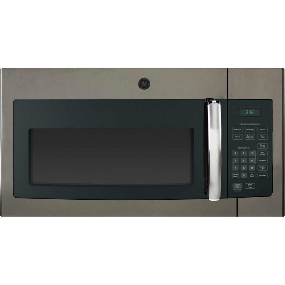 GE 1.6 Cu.Ft. Over-The-Range Microwave Oven Slate - JVM1635SLJC