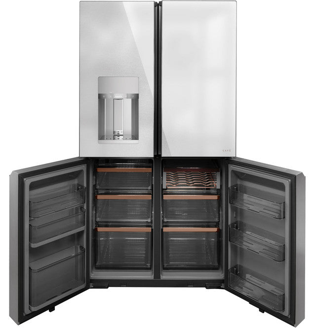 Réfrigérateur intelligent à quatre portes Café™ ENERGY STAR® de 27,4 pi³ en verre platine - CQE28DM5NS5