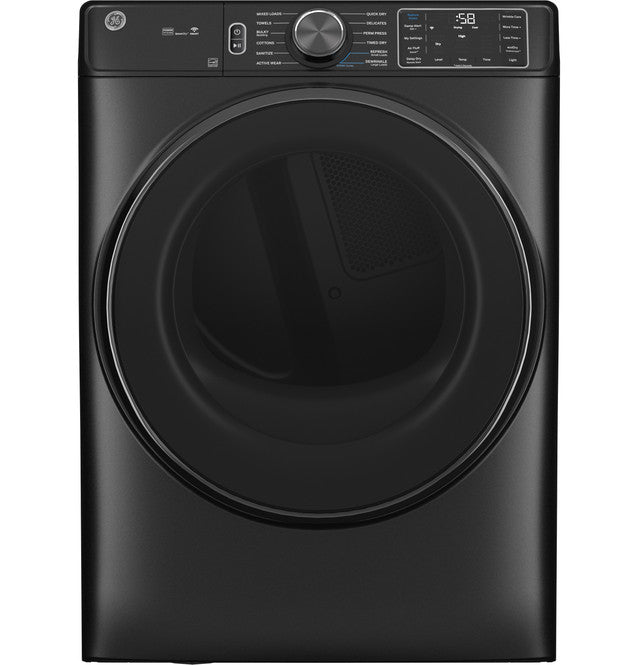 GE® ENERGY STAR® 7.8 cu. ft. Capacity Smart Front Load Electric Dryer with Steam and Sanitize Cycle - GFD65ESMVDS