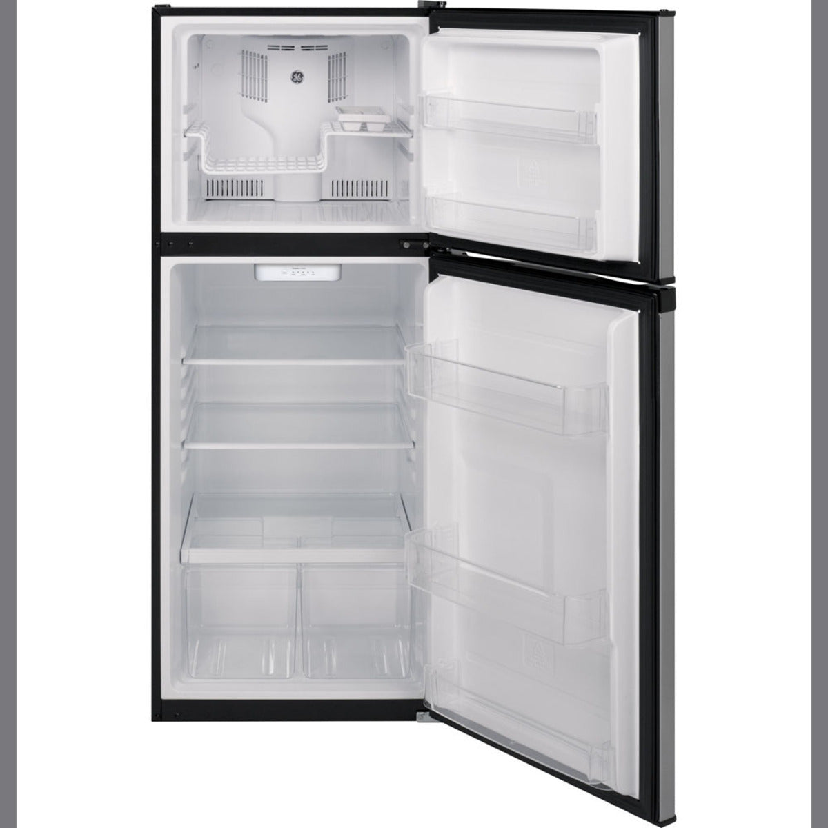 GE 11.55 cu.ft. Top Freezer Refrigerator Stainless Steel - GPE12FSKSB