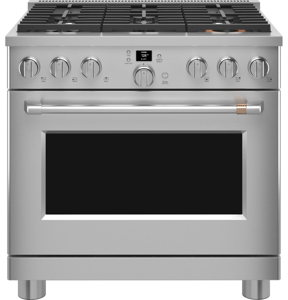 Café™ 36" Smart All-Gas Commercial-Style Range with 6 Burners (Natural Gas) - CGY366P2TS1