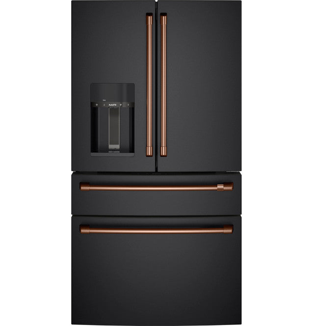 Café™ ENERGY STAR® 22.3 Cu. Ft. Smart Counter-Depth 4-Door French-Door Refrigerator - CXE22DP3PD1