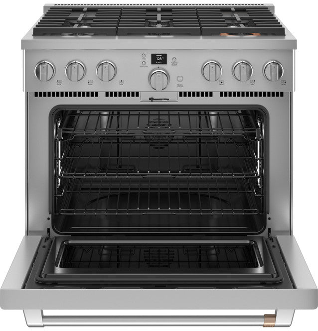 Café™ 36" Smart Dual-Fuel Commercial-Style Range with 6 Burners (Natural Gas) - C2Y366P2TS1