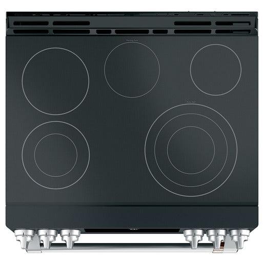 Café™ Cuisinière à convection et à rayonnement encastrable de 30 po avec commandes frontales, noir mat - CCES700P3MD1